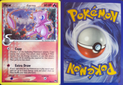 Mew - 3/17 - Holo Rare - MISPRINT Version (Upside down Pokeball on back)